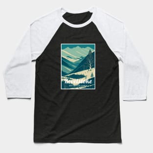 Revelstoke British Columbia Canada ski Baseball T-Shirt